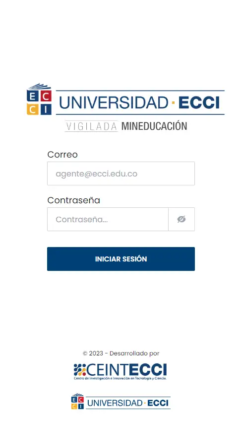 Screenshot of project Chatbot Universidad ECCI