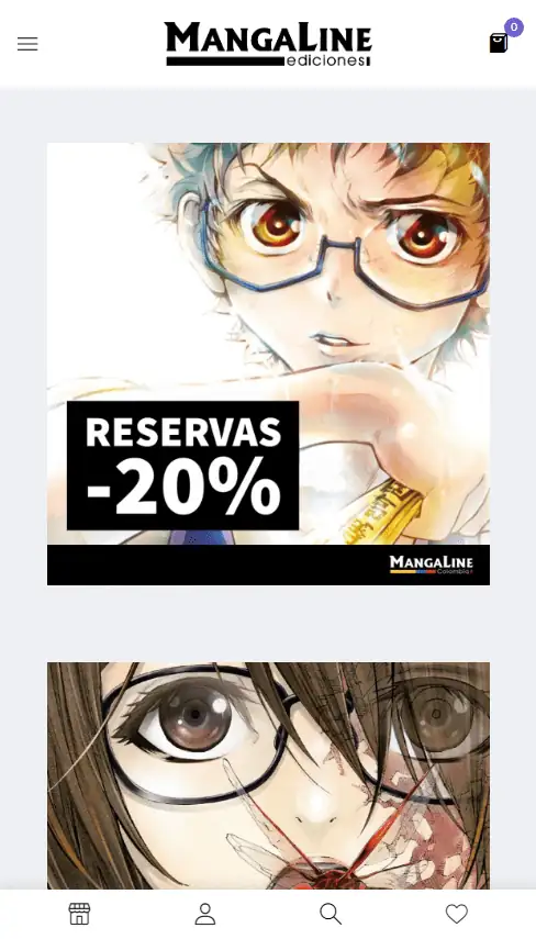 Screenshot of project Mangaline